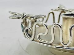Emilia Castillo Pair of Silver Plated Candle Holders by Emilia Castillo Mexican Modernism - 4727515