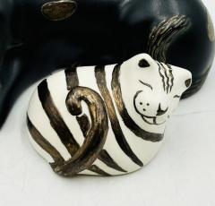 Emilia Castillo Porcelain Pure Silver Salt Pepper Shakers Cat Dog By Emilia Castillo - 3992691