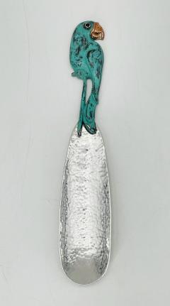 Emilia Castillo Rare Emilia Castillo Taxco Parrot Silverplate Verdigris Serving Utensils - 4712630