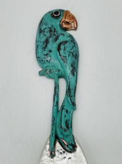 Emilia Castillo Rare Emilia Castillo Taxco Parrot Silverplate Verdigris Serving Utensils - 4712632