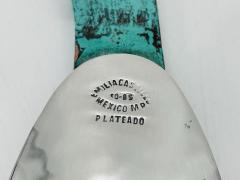 Emilia Castillo Rare Emilia Castillo Taxco Parrot Silverplate Verdigris Serving Utensils - 4712636