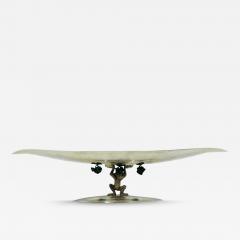 Emilia Castillo Sculptural Silver Turquoise Bowl by Emilia Castillo Mexico 1980s - 3993485