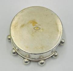 Emilia Castillo Set of 6 Porcelain Pure Silver Drink Coasters Holder by Emilia Castillo - 4714680