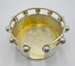 Emilia Castillo Set of 6 Porcelain Pure Silver Drink Coasters Holder by Emilia Castillo - 4714681