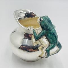 Emilia Castillo Silver Malachite Creamer Spoon Covered Sugar Pot Set by Emilia Castillo - 4737522