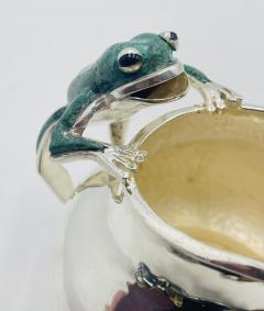 Emilia Castillo Silver Malachite Creamer Spoon Covered Sugar Pot Set by Emilia Castillo - 4737523