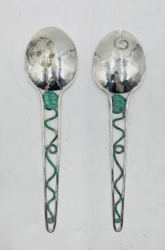 Emilia Castillo Silver Plated Serving Utensils by Emilia Castillo Mexico 1980s - 4129026