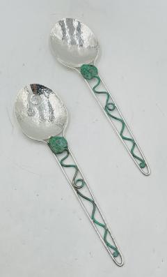 Emilia Castillo Silver Plated Serving Utensils by Emilia Castillo Mexico 1980s - 4129028