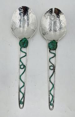 Emilia Castillo Silver Plated Serving Utensils by Emilia Castillo Mexico 1980s - 4129029
