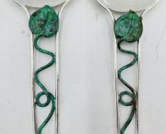 Emilia Castillo Silver Plated Serving Utensils by Emilia Castillo Mexico 1980s - 4129033