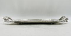 Emilia Castillo Stunning Silver Plated Serving Tray by Emilia Castillo Mexico 1980s - 4129041