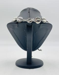 Emilia Castillo Stunning Sterling Silver Frog Lily Pad Necklace by Emilia Castillo - 4122873