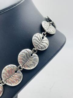 Emilia Castillo Stunning Sterling Silver Frog Lily Pad Necklace by Emilia Castillo - 4122878