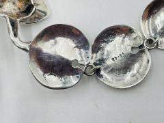 Emilia Castillo Stunning Sterling Silver Frog Lily Pad Necklace by Emilia Castillo - 4122880