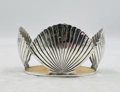 Emilia Castillo Vintage Shell Shaped Wine Bottle Coaster by Emilia Castillo Mexico 1980s - 4714329