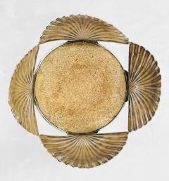Emilia Castillo Vintage Shell Shaped Wine Bottle Coaster by Emilia Castillo Mexico 1980s - 4714332