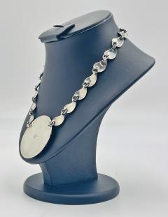 Emilia Castillo Vintage Taxco Sterling Silver Leaf Necklace Mexican Sterling Silversmiths - 4727449