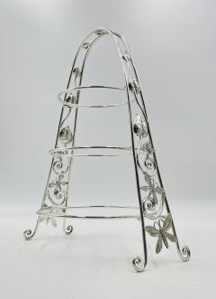 Emilia Castillo Whimsical Plate Holder Stand With Butterflies and Vines by Emilia Castillo - 4714370