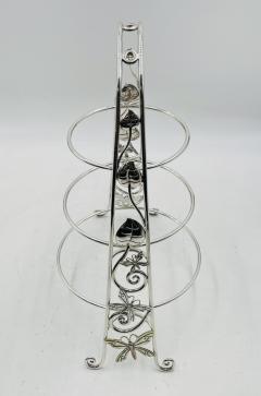 Emilia Castillo Whimsical Plate Holder Stand With Butterflies and Vines by Emilia Castillo - 4714371