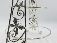 Emilia Castillo Whimsical Plate Holder Stand With Butterflies and Vines by Emilia Castillo - 4714373