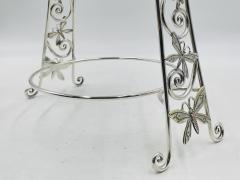 Emilia Castillo Whimsical Plate Holder Stand With Butterflies and Vines by Emilia Castillo - 4714375