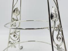 Emilia Castillo Whimsical Plate Holder Stand With Butterflies and Vines by Emilia Castillo - 4714376
