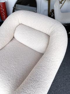 Emilio Guarnacci Pair of Armchairs Boucl Fabric Italy 1970s - 2484335