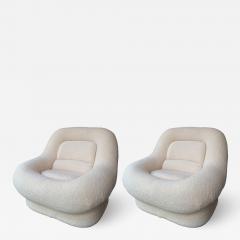 Emilio Guarnacci Pair of Nuava Armchairs by Emilio Guarnacci for 1P Italy 1970s - 1670579