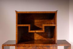 Emilio Lancia Emilio Lancia display cabinet in walnut and walnut burl Italy 1930s - 4239333