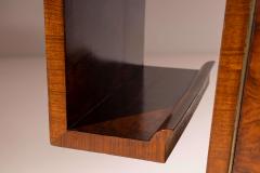 Emilio Lancia Emilio Lancia display cabinet in walnut and walnut burl Italy 1930s - 4239339