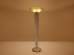 Emilio Lancia Emilio Lancia mirrored painted wood brass floor lamp 1940 - 4494824