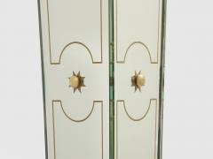 Emilio Lancia Emilio Lancia mirrored painted wood brass floor lamp 1940 - 4494825