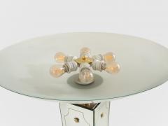 Emilio Lancia Emilio Lancia mirrored painted wood brass floor lamp 1940 - 4494826