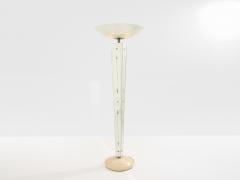 Emilio Lancia Emilio Lancia mirrored painted wood brass floor lamp 1940 - 4494828