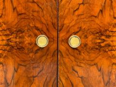 Emilio Lancia attr Italian Modern Walnut Root Brass Commode Italy 1930s - 4244168