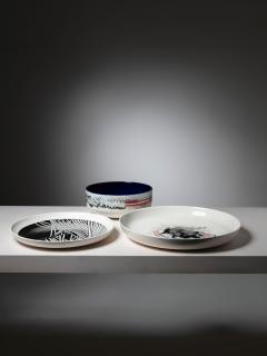 Emilio Scanavino Set of Three Ceramic Pieces by Emilio Scanavino for Cedit - 4724376