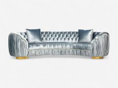 Emma Curved Sofa by Haute House for Neiman Marcus Hardwood Velvet - 4342106