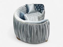 Emma Curved Sofa by Haute House for Neiman Marcus Hardwood Velvet - 4342120