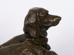 Emmanuel Fremiet French Antique Bronze Sculpture of Basset Hounds by E Fremiet Barbedienne - 1017719