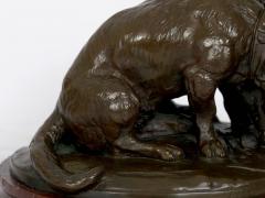 Emmanuel Fremiet French Antique Bronze Sculpture of Basset Hounds by E Fremiet Barbedienne - 1017720
