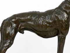Emmanuel Fremiet French Antique Bronze Sculpture of a Greyhound Dog by Emmanuel Fremiet - 1009522
