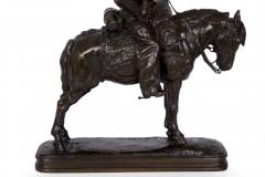 Emmanuel Fremiet Soldier on Horseback bronze sculpture Emmanuel Fremiet French 1824 1910  - 727524