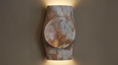 Emmanuel Levet Stenne Kuros pink marble wall light by Emmanuel Levet Stenne - 3429553