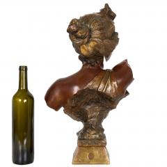 Emmanuel Villanis Bronze Sculpture Bust of Thais - 4805014