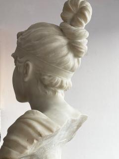 Emmanuel Villanis Phryne Marble Bust of a Sensuous Young Woman - 2155624