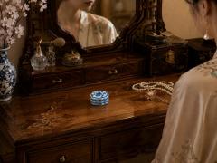 Emperor Xuande Marked Diminutive Lidded Box Blue and White Porcelain - 4729038