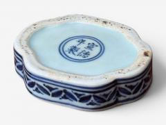 Emperor Xuande Marked Diminutive Lidded Box Blue and White Porcelain - 4729047