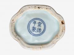 Emperor Xuande Marked Diminutive Lidded Box Blue and White Porcelain - 4729048