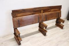 Empire Early 19th Century Solid Walnut Antique Bench - 3452876