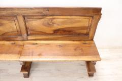 Empire Early 19th Century Solid Walnut Antique Bench - 3452879